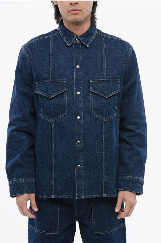 Nanushka Utility Denim Tristo Jacket in Blue for Men Lyst UK