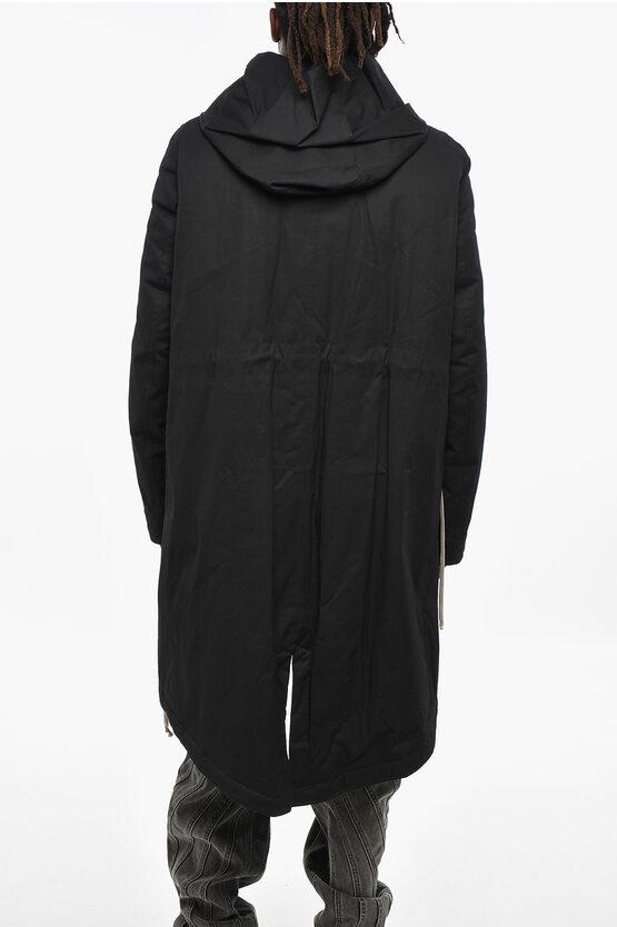 Rick Owens Padded Bauhaus Fishtail Parka With Asymmetric Hem in