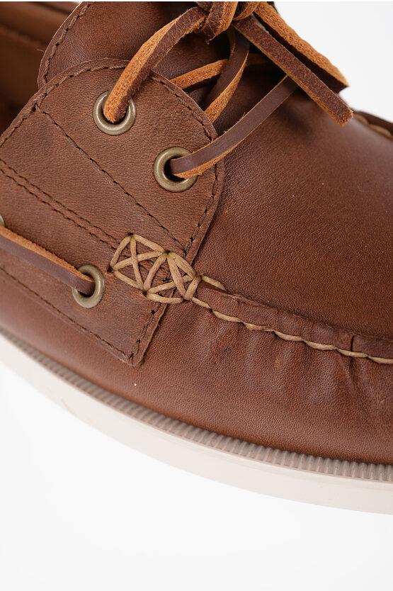 Polo Ralph Lauren Leather Merton Boat Deck Shoes in Brown for Men