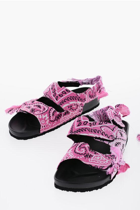 ARIZONA LOVE Apache Low Sandals With Double Velcro Fastening in Pink | Lyst  UK