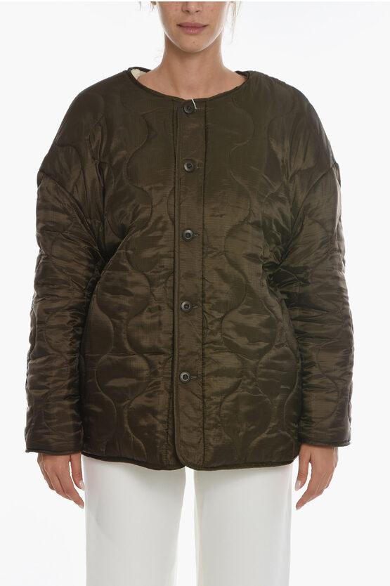 Samsoe Samsoe Reversible Naya Sherpa Jacket in Natural Lyst UK