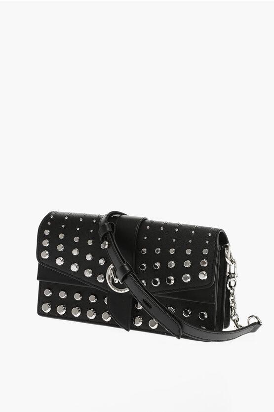 Michael kors black studded crossbody clearance