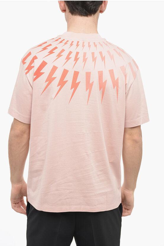 Neil Barrett Easy Fit Fair-Isle Thunderbolt Crew-Neck T
