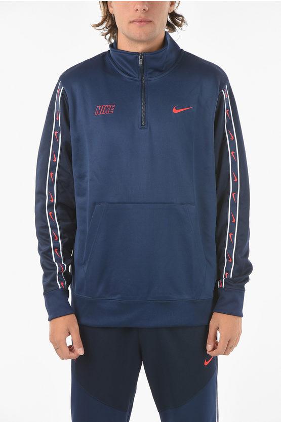 Nike half zip taped poly hoodie deals
