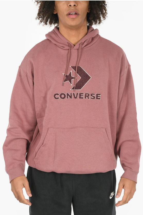 Pink converse hoodie hotsell