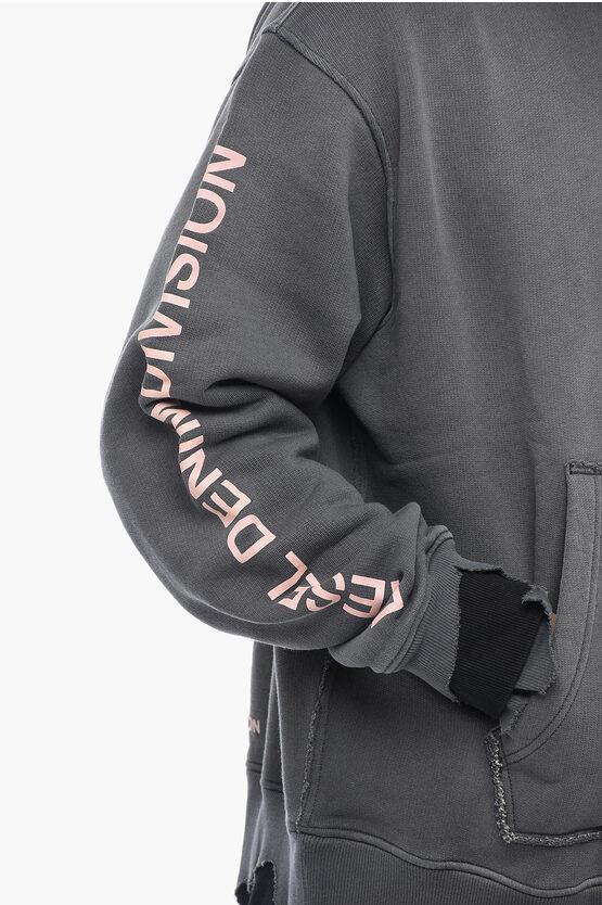 BTS グク着用 DieselS-MACSROT Distressed Effect Hoodie DIESEL Brushed Cotton S-Macsrot Distressed Effect Hoodie in