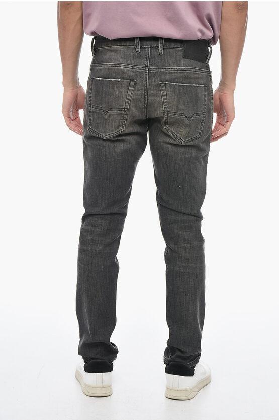 DIESEL Joggjeans Distressed Krooley Jogger Denims in Black for Men