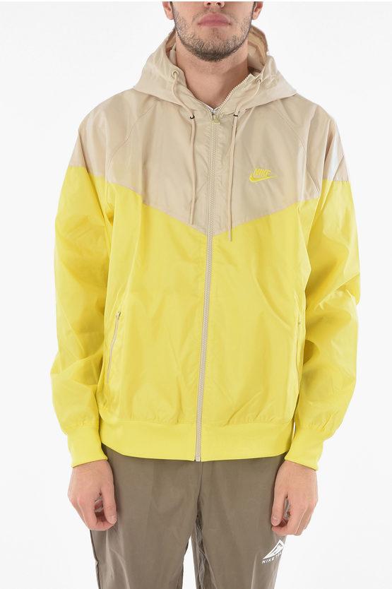 nike yellow windbreaker mens