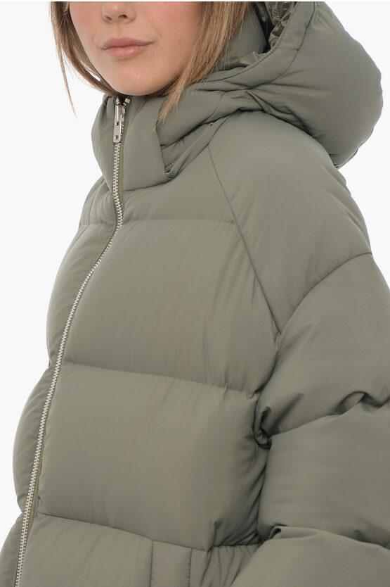 Y 3 Adidas Oversized Down Jacket With Hood in Green Lyst UK