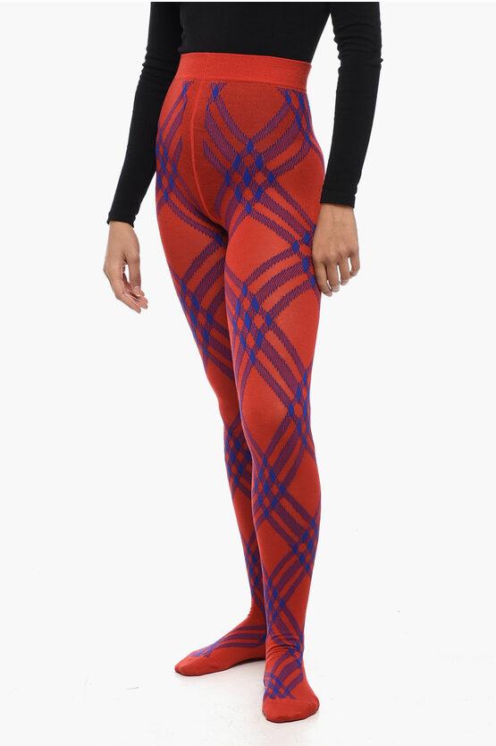 【関税＆送料込み】Burberry Check-Print Wool-Blend Tights Burberry - Check Wool Blend Tights | HBX - Globally Curated