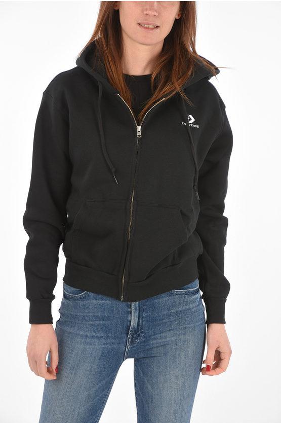 Black converse hoodie womens 2025