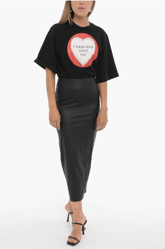 Adriana Hot Couture Faux Leather Pencil Skirt With Back Zip in Black Lyst UK