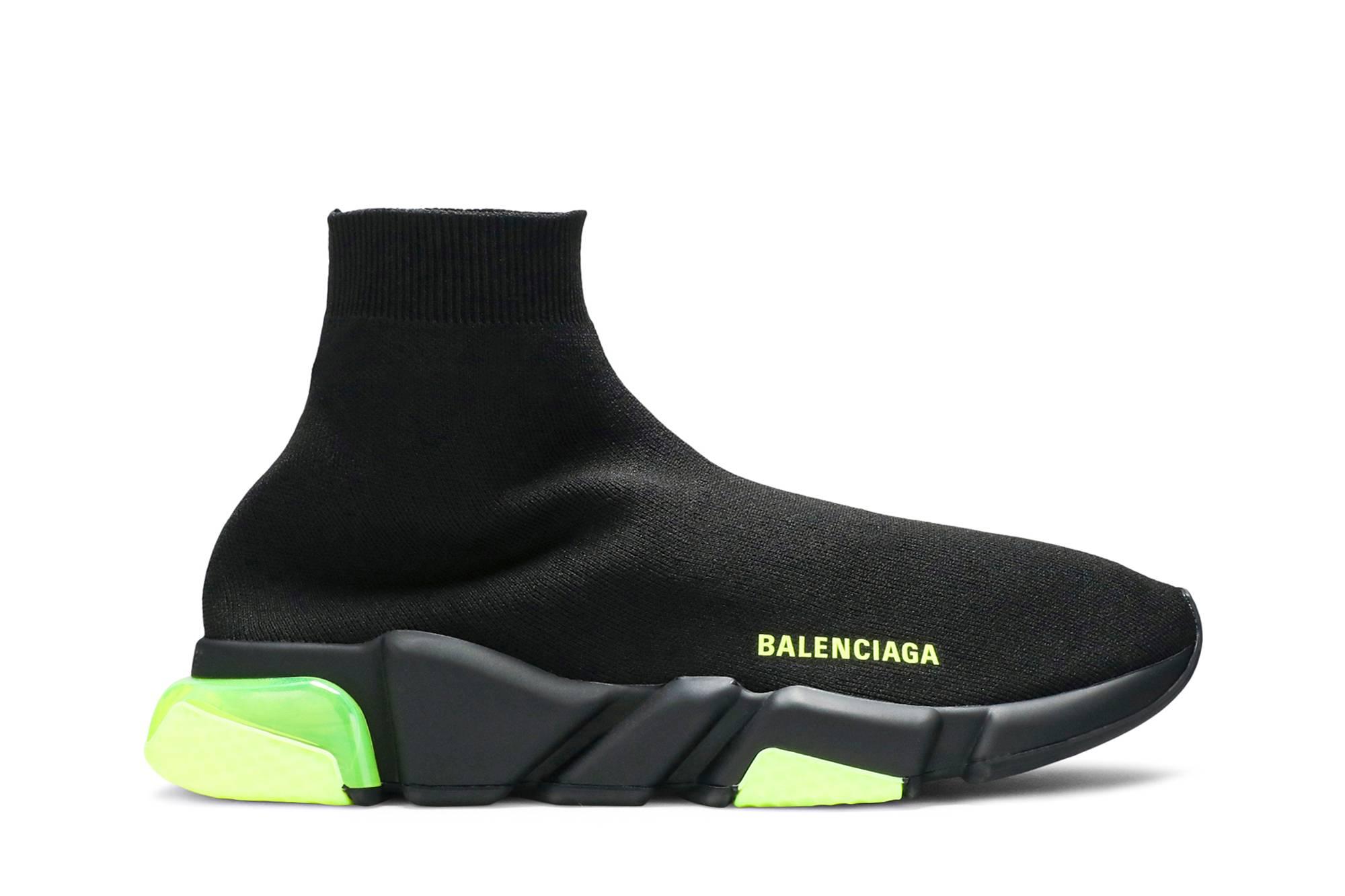 Balenciaga Speed Trainer 'clear Sole - Black Yellow Fluo' for Men | Lyst