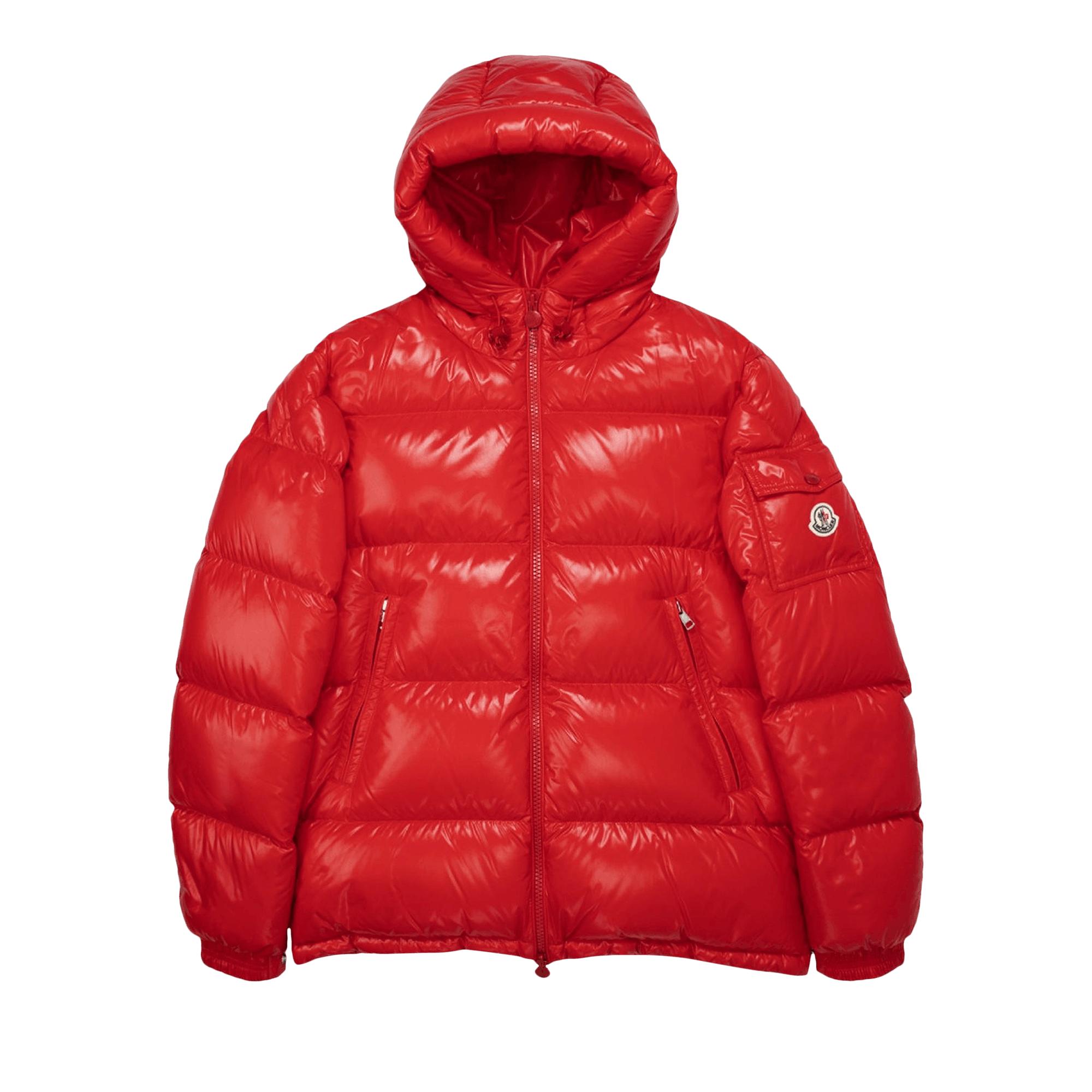 Moncler Ecrins Shiny Puffer Jacket 'red' for Men | Lyst