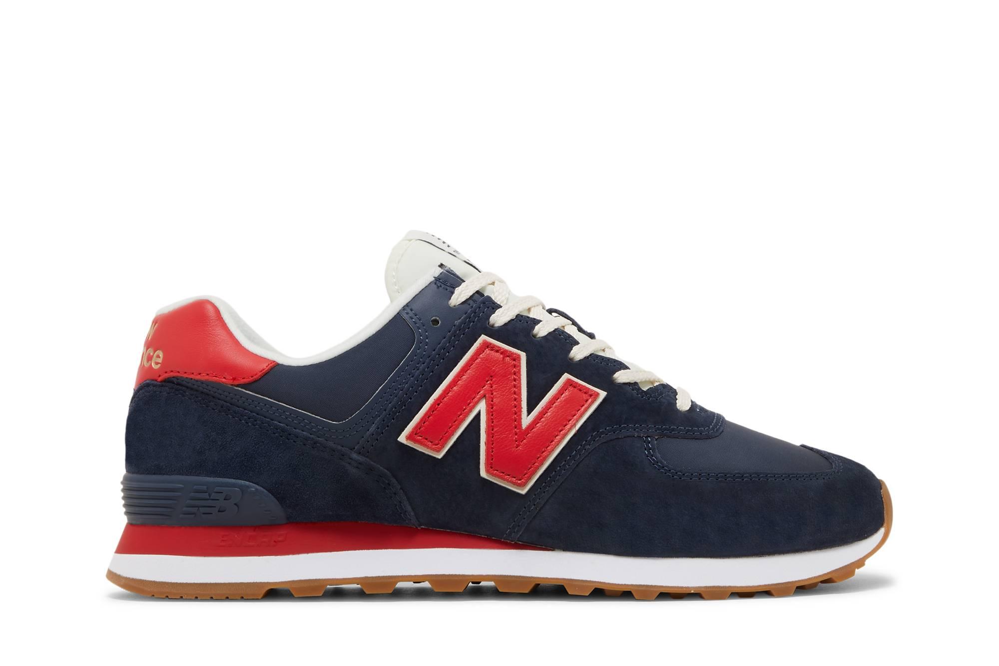 New Balance 574 'navy Red' in Blue for Men | Lyst