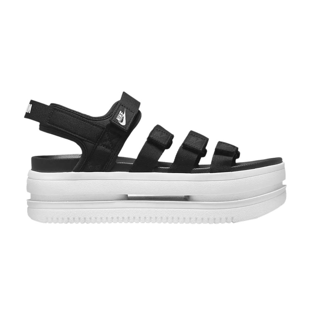 black and white nike sandals