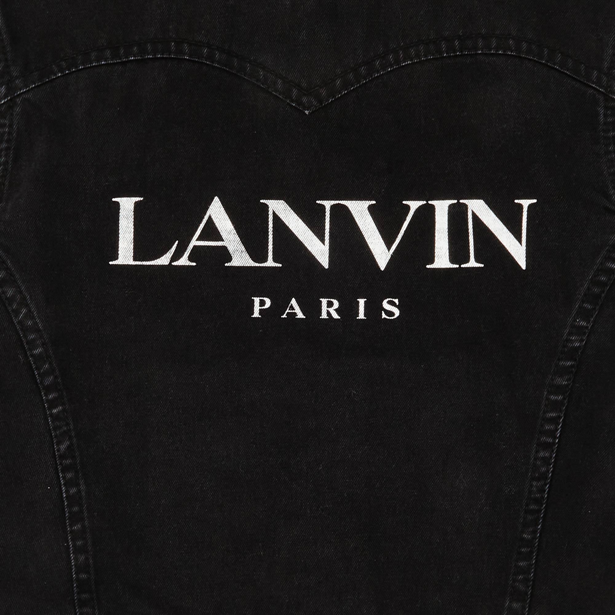 Lanvin Gallery Dept. X Denim Jacket 'black' for Men | Lyst