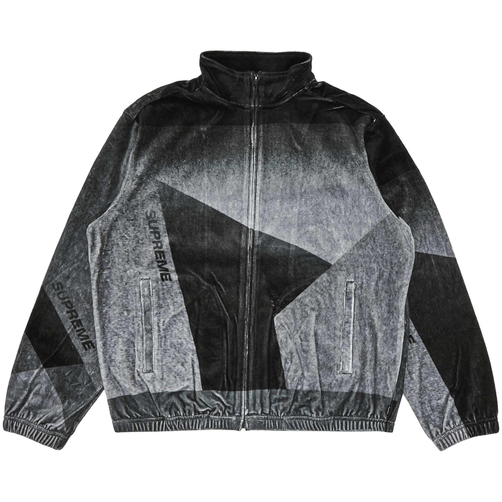 Supreme Geo Velour Track Jacket 'black' for Men | Lyst