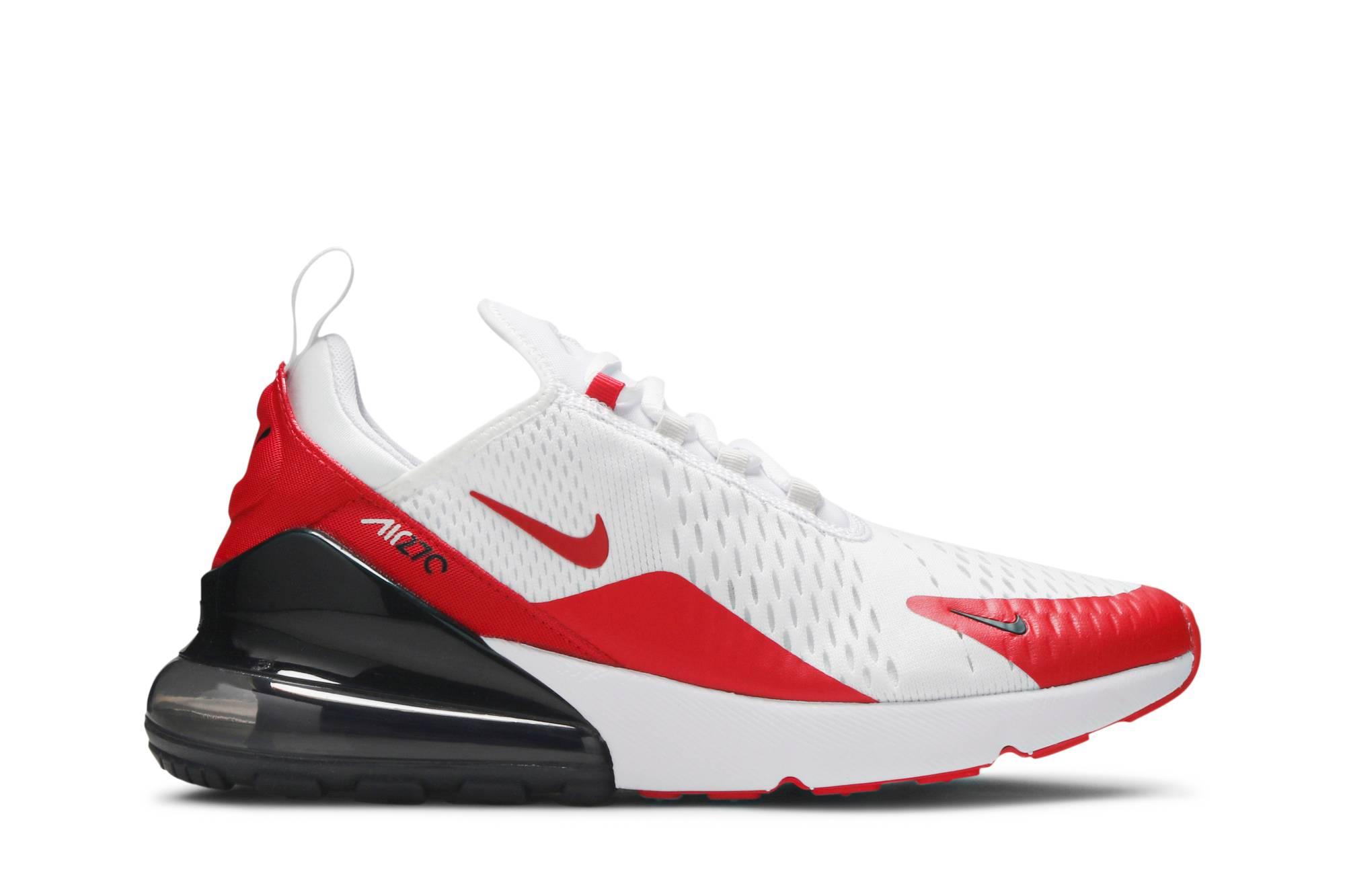 nike air max 270 men's white and red