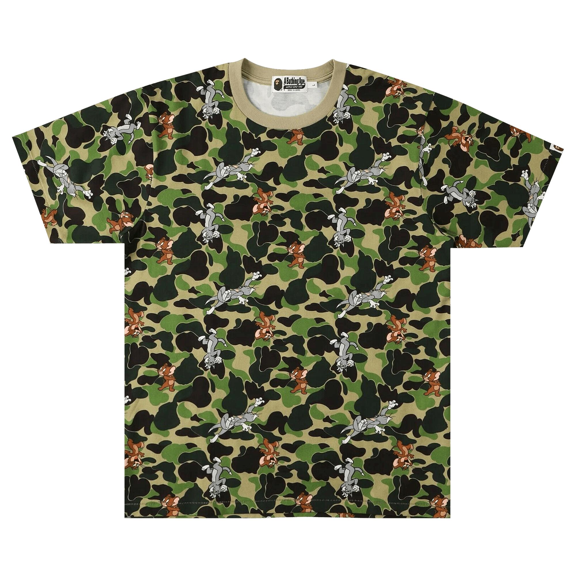 A Bathing Ape X Tom & Jerry Camo T-shirt 'green' for Men | Lyst