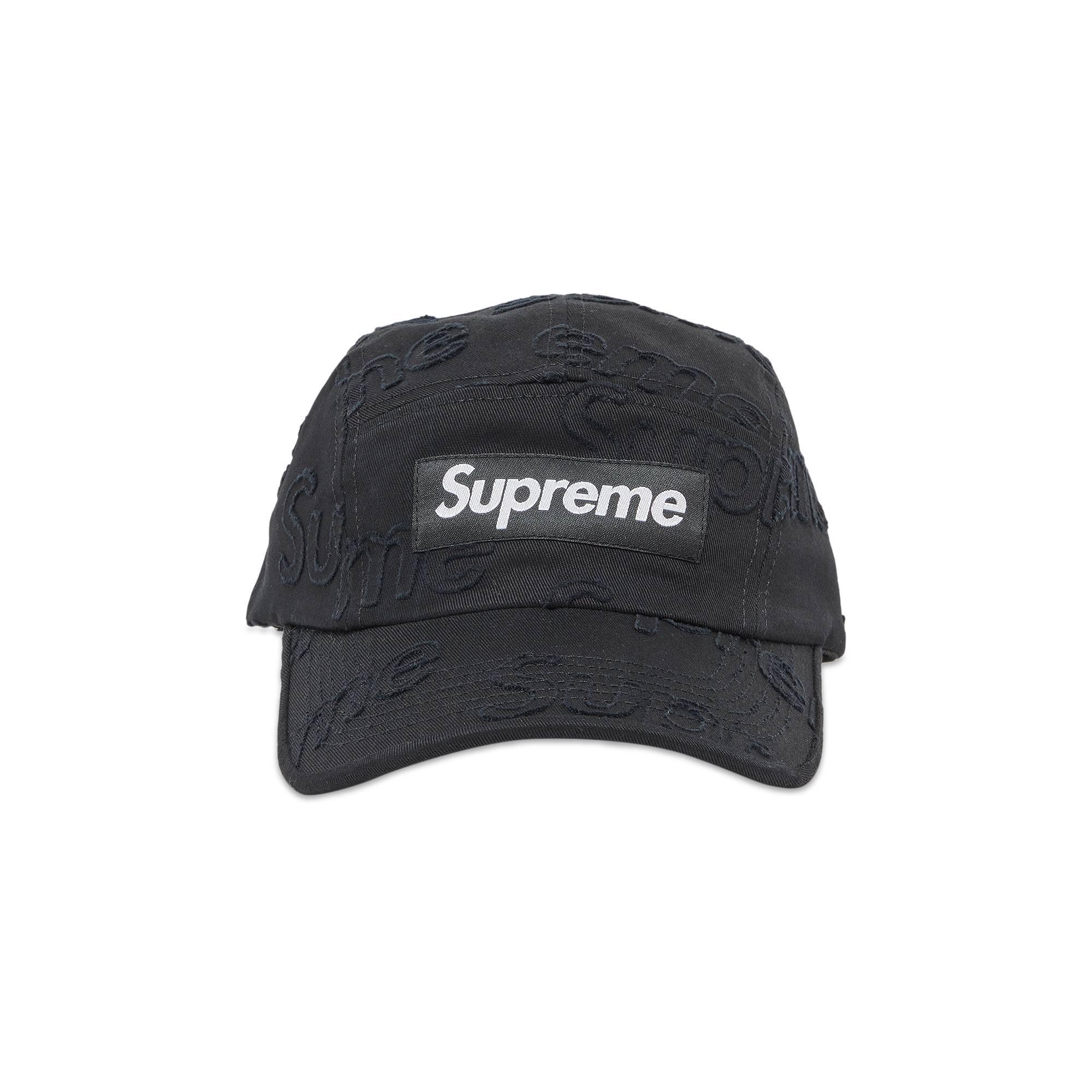 Supreme Lasered TwillCampCapブラック se1080r - www.top4all.pl