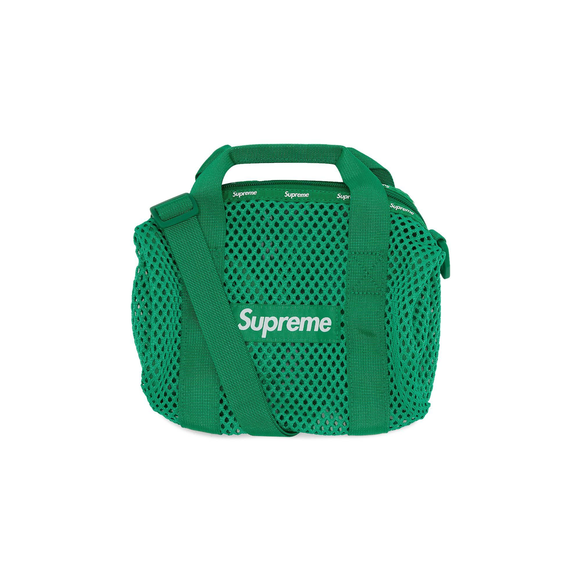 日本製 Duffle Supreme Mesh Duffle Mini Bag Mesh Leopard Green