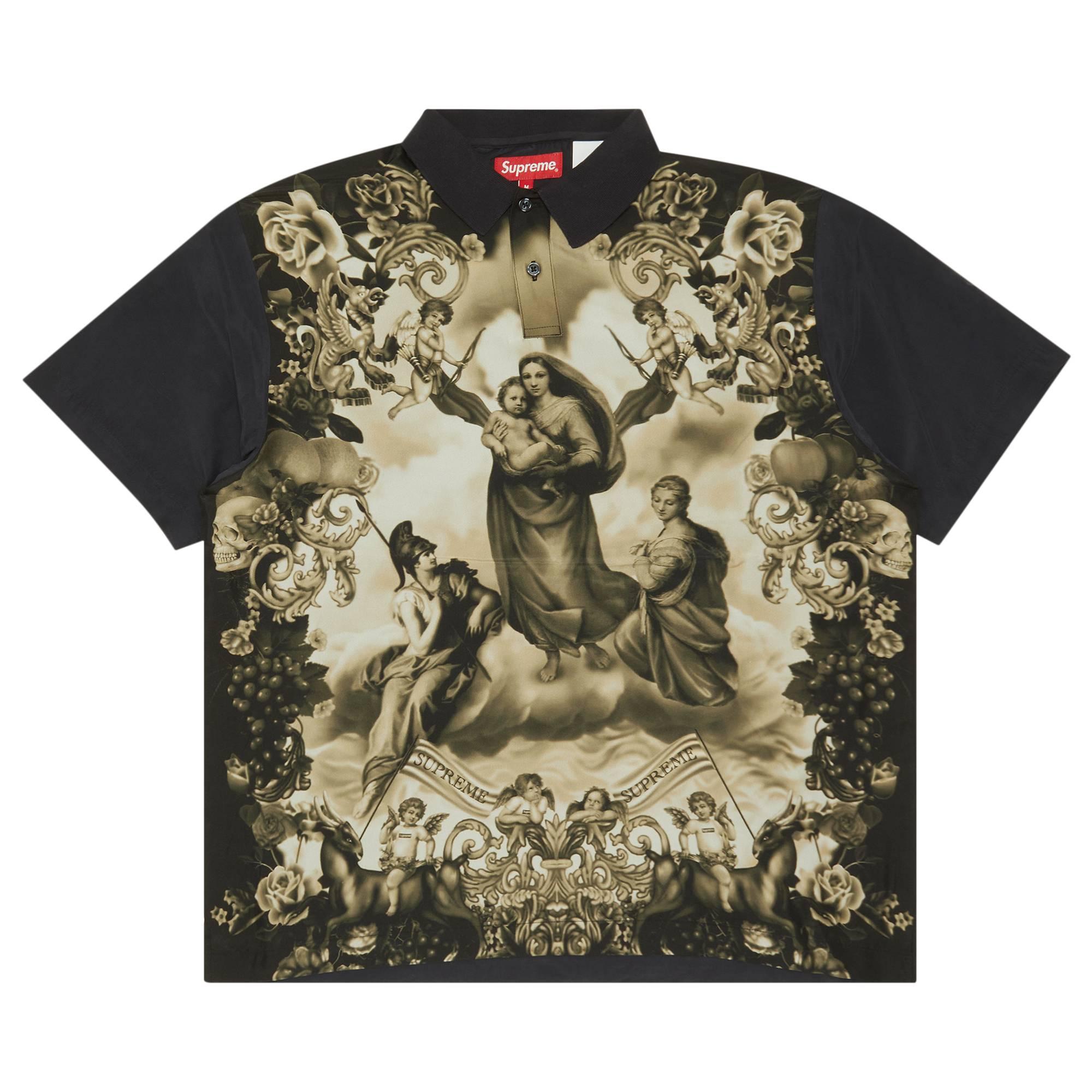 Supreme Heavenly Silk Polo 'black' in Green for Men | Lyst