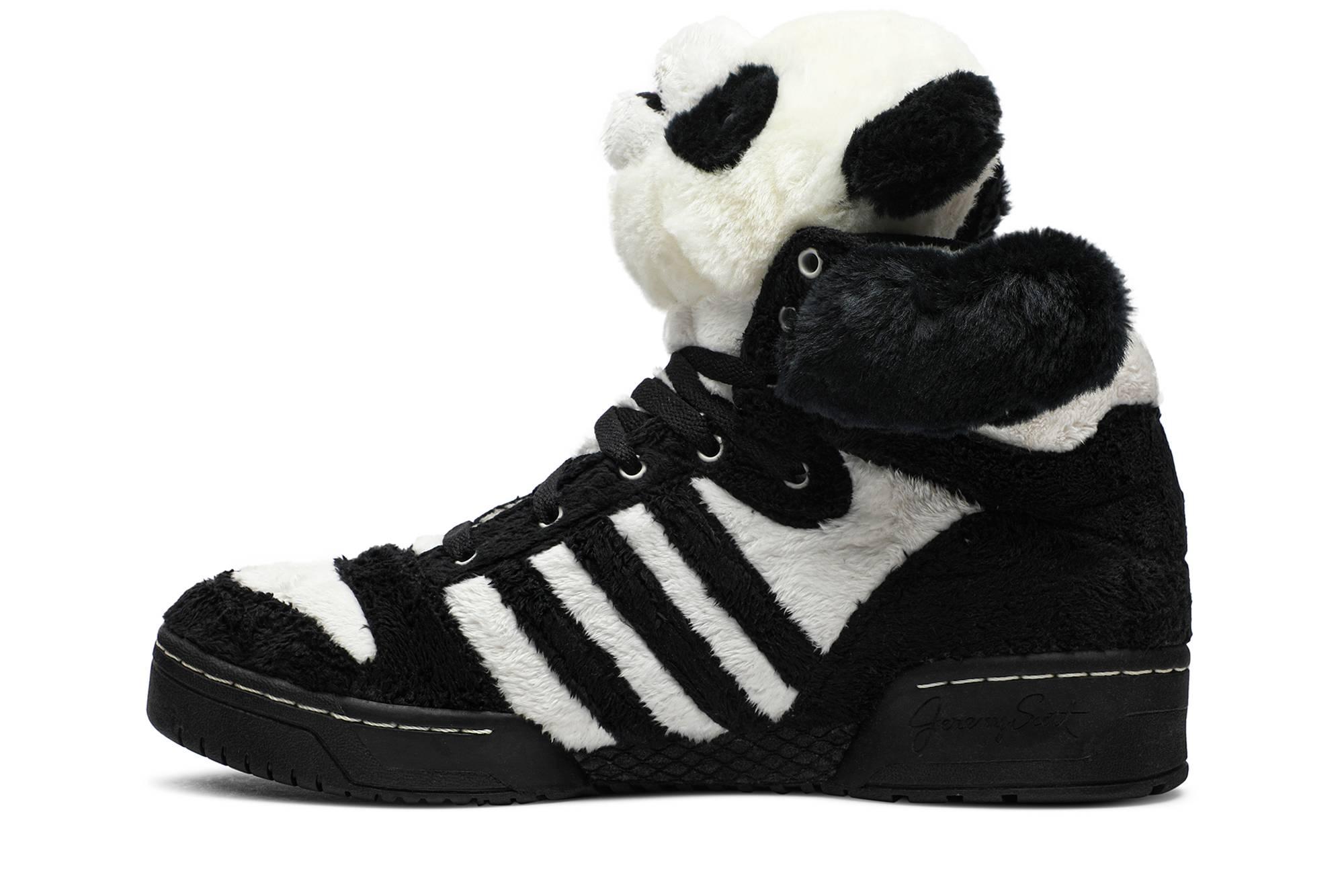 adidas Js Panda Bear 'jeremy Scott' in Black for Men | Lyst