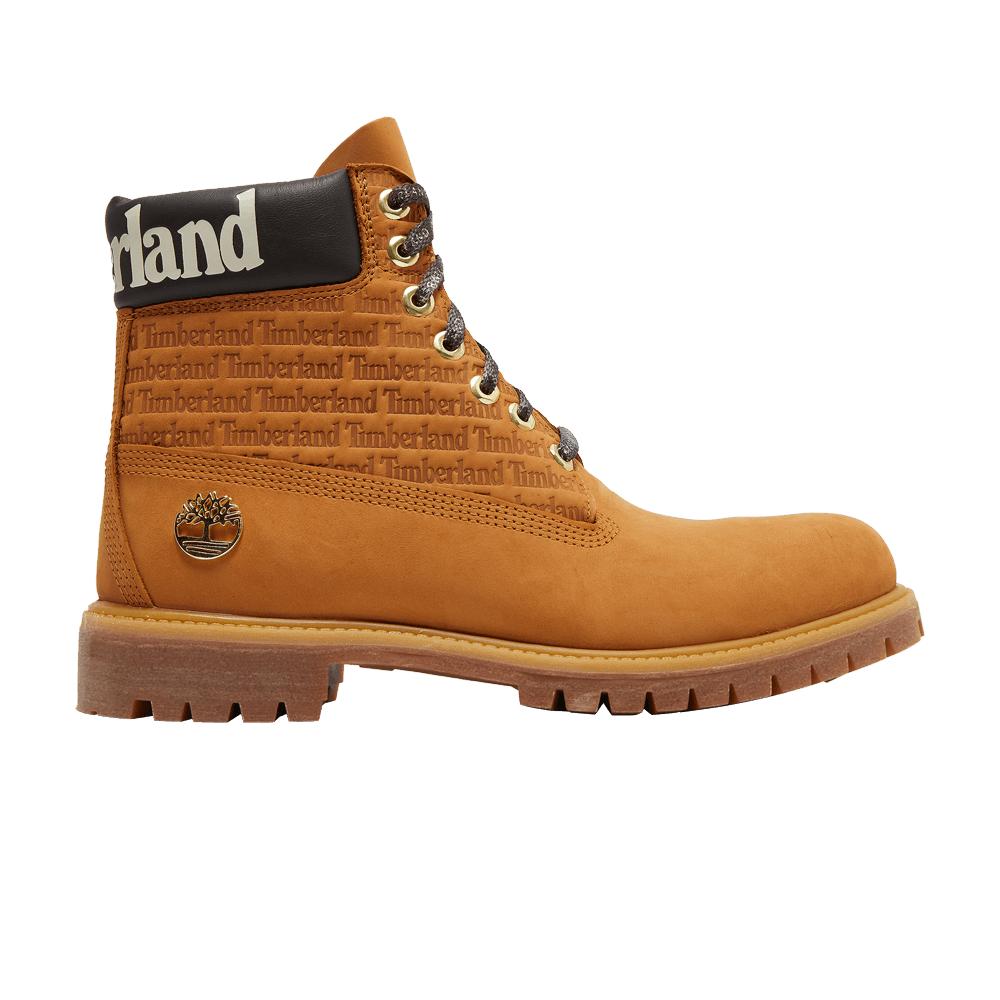 Timberland 6 Inch Premium Boot 'repeat Logo - Wheat' in Brown for Men | Lyst