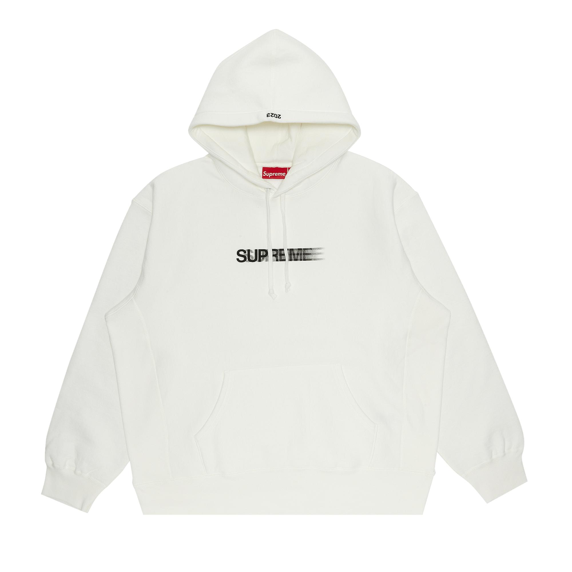 Supreme Motion Logo Hooded Sweatshirt 'white' for Men | Lyst