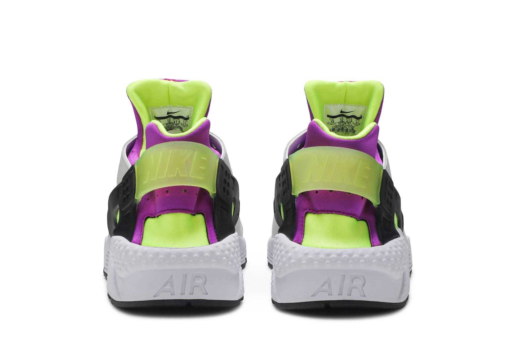 yellow and purple huaraches