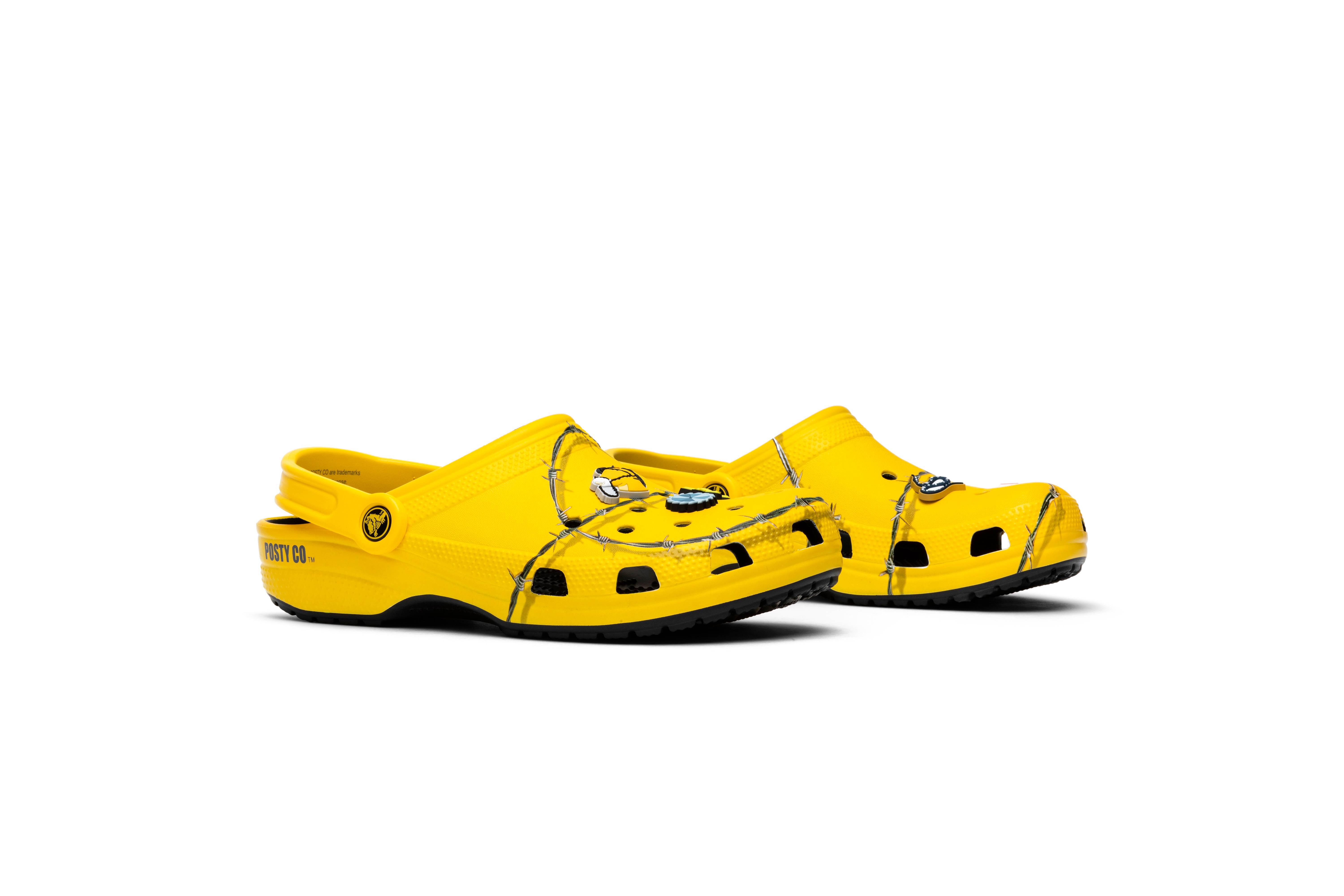 post malone crocs yellow
