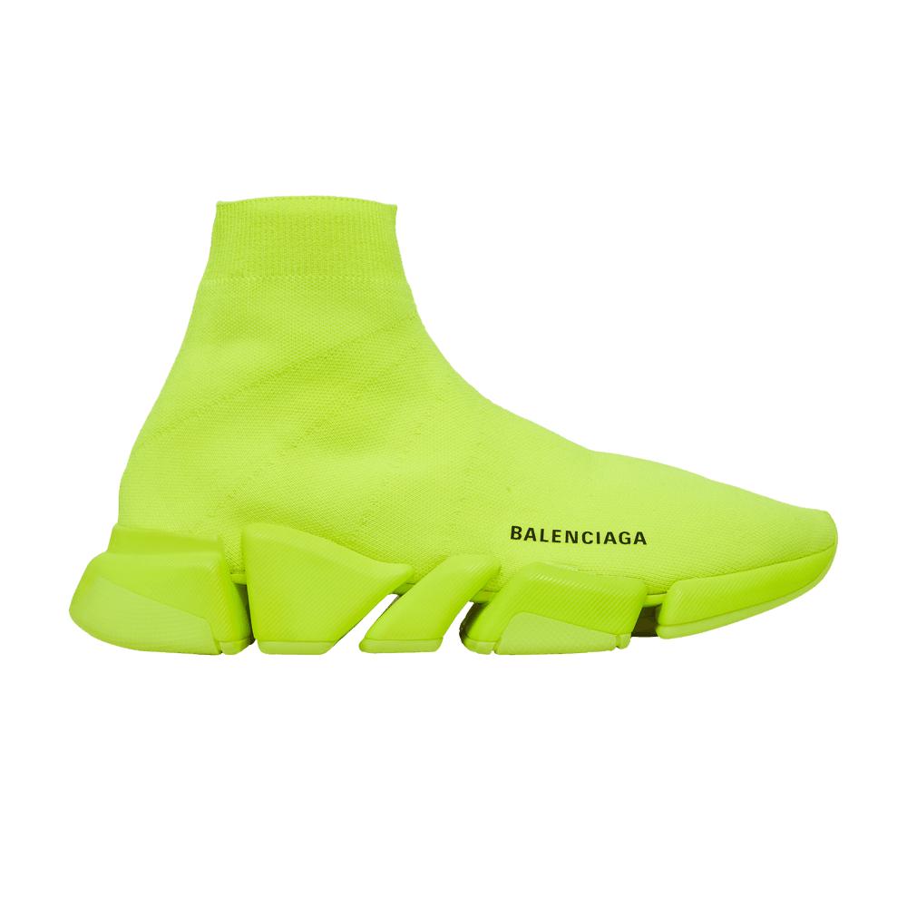 Balenciaga Speed 2 Trainer Knit 'fluo Yellow' in Green for Men | Lyst