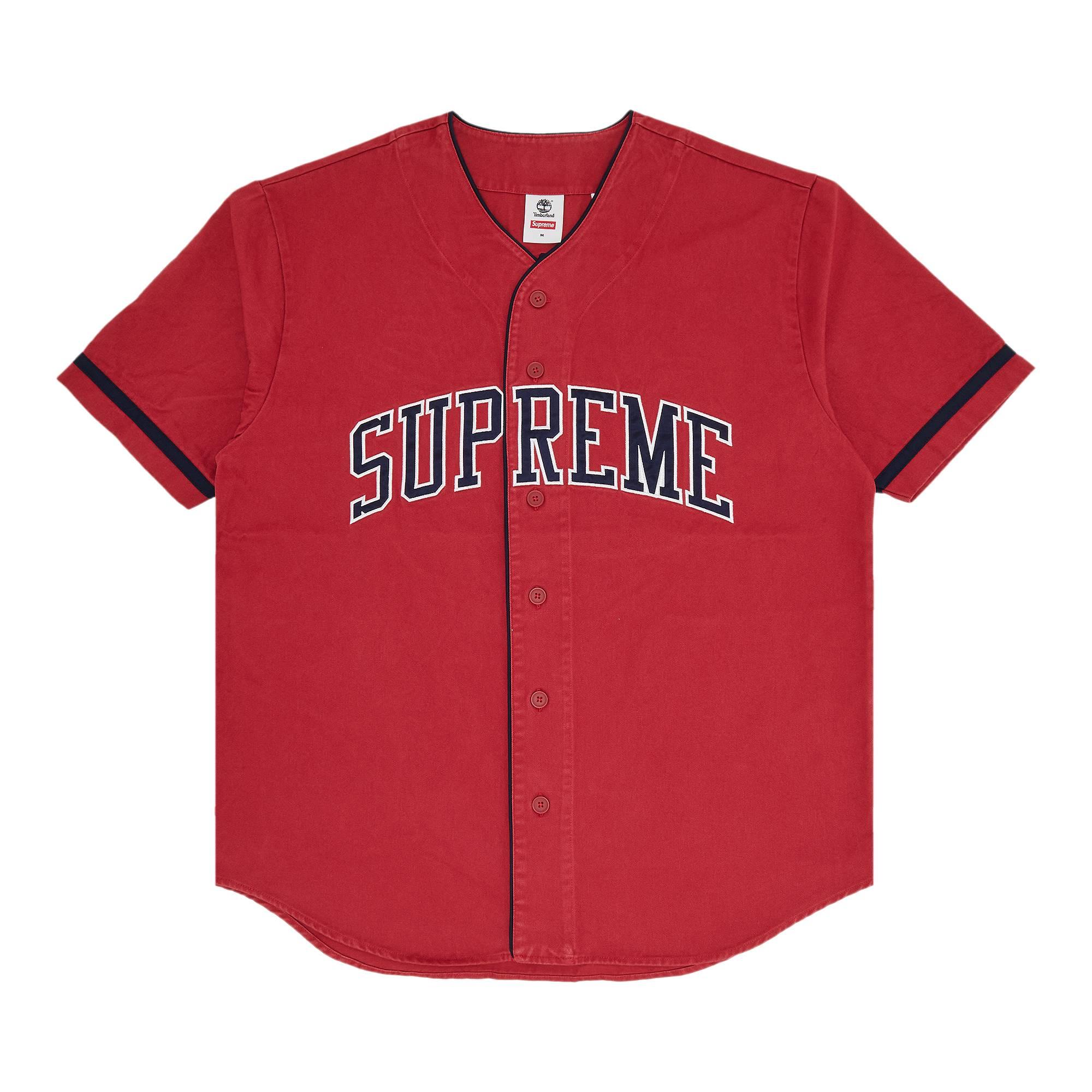 Supreme X Timberland Baseball Jersey 'red' for Men | Lyst