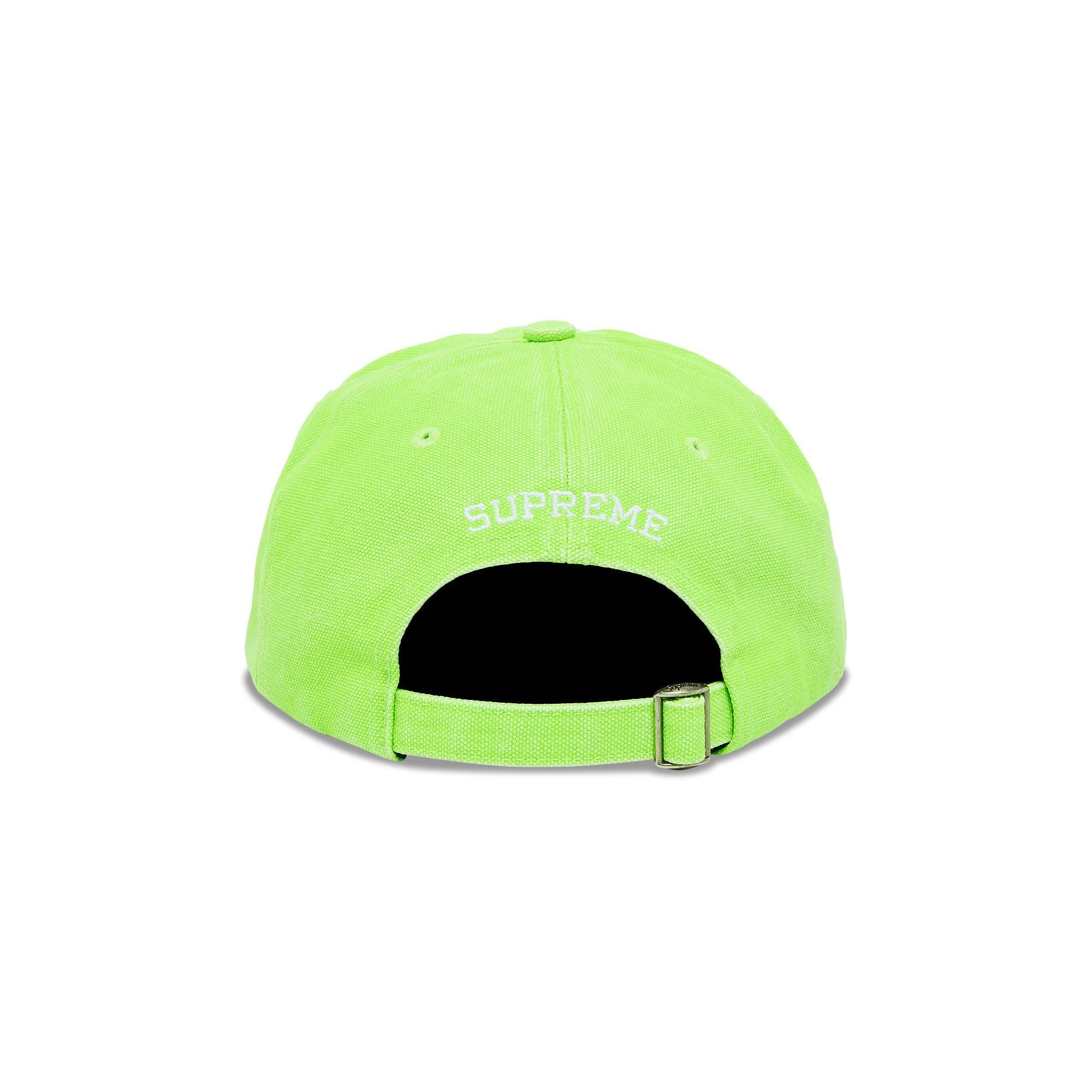 Supreme Pigment Canvas S Logo 6-panel 'lime' in Green for Men | Lyst