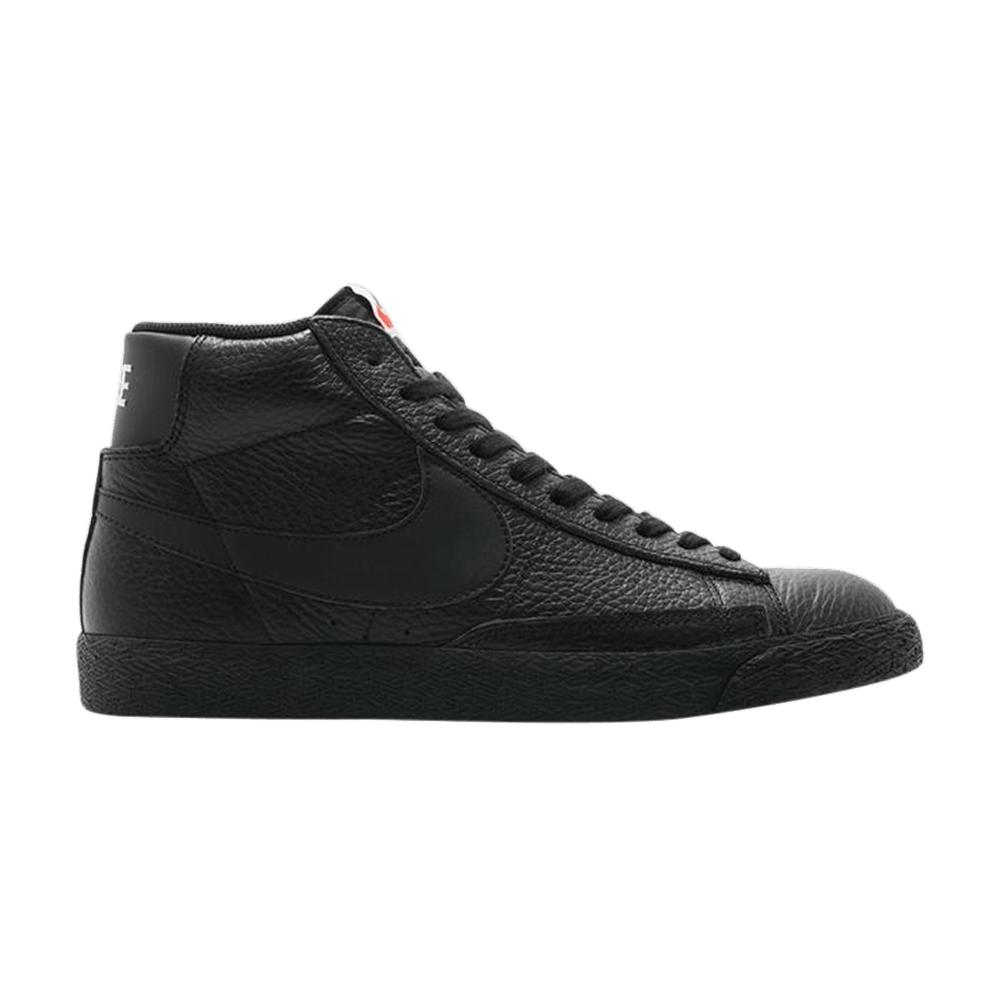 nike blazer mid prm black