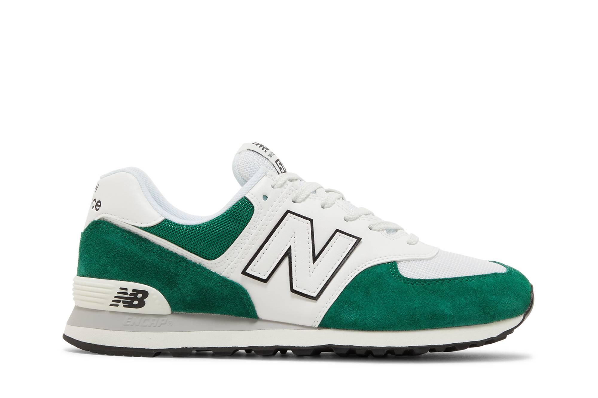 New Balance 574 'classic Pine White' in Green for Men | Lyst