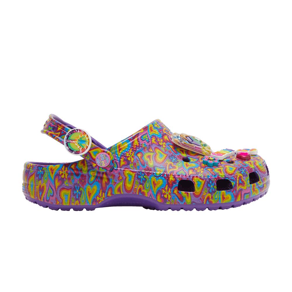 Crocs™ Lisa Frank X Classic Clog 'neon Purple Multi Hearts' in Blue for Men Lyst