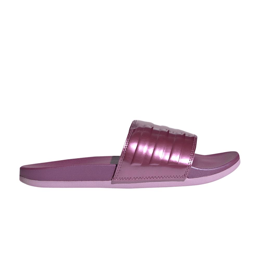 adidas Adilette Comfort Slide 'cherry Metallic' in Purple | Lyst