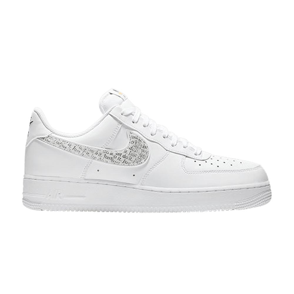 just do it nike air force 1 white