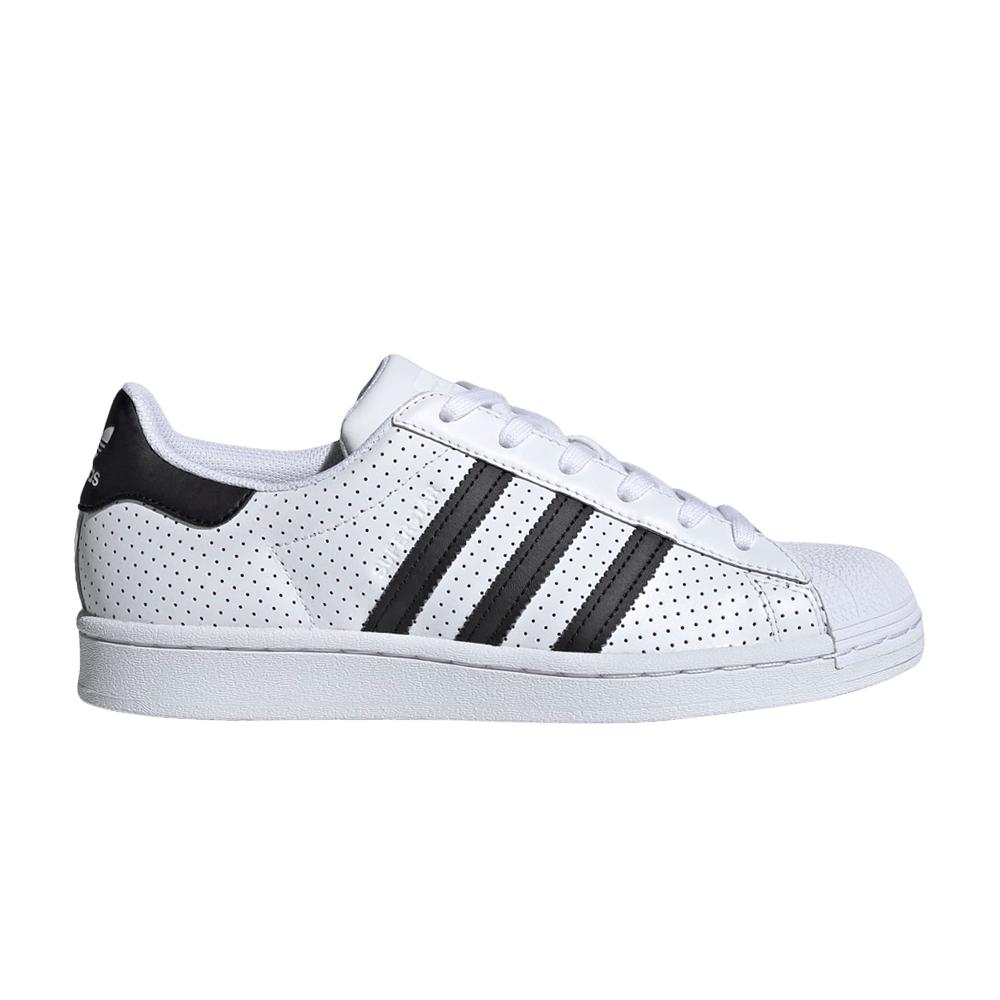 adidas Superstar 'white Black Perforated' | Lyst