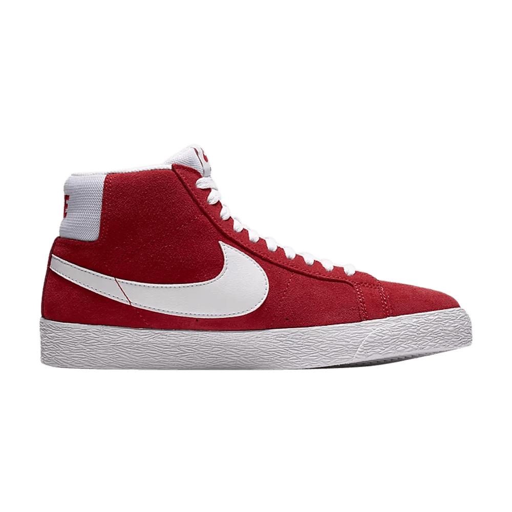 Nike Sb Zoom Blazer Suede Mid in Red for Men - Lyst