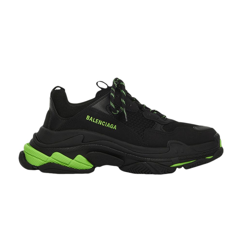 Balenciaga Triple S Sneaker 'black Flou Green' for Men | Lyst