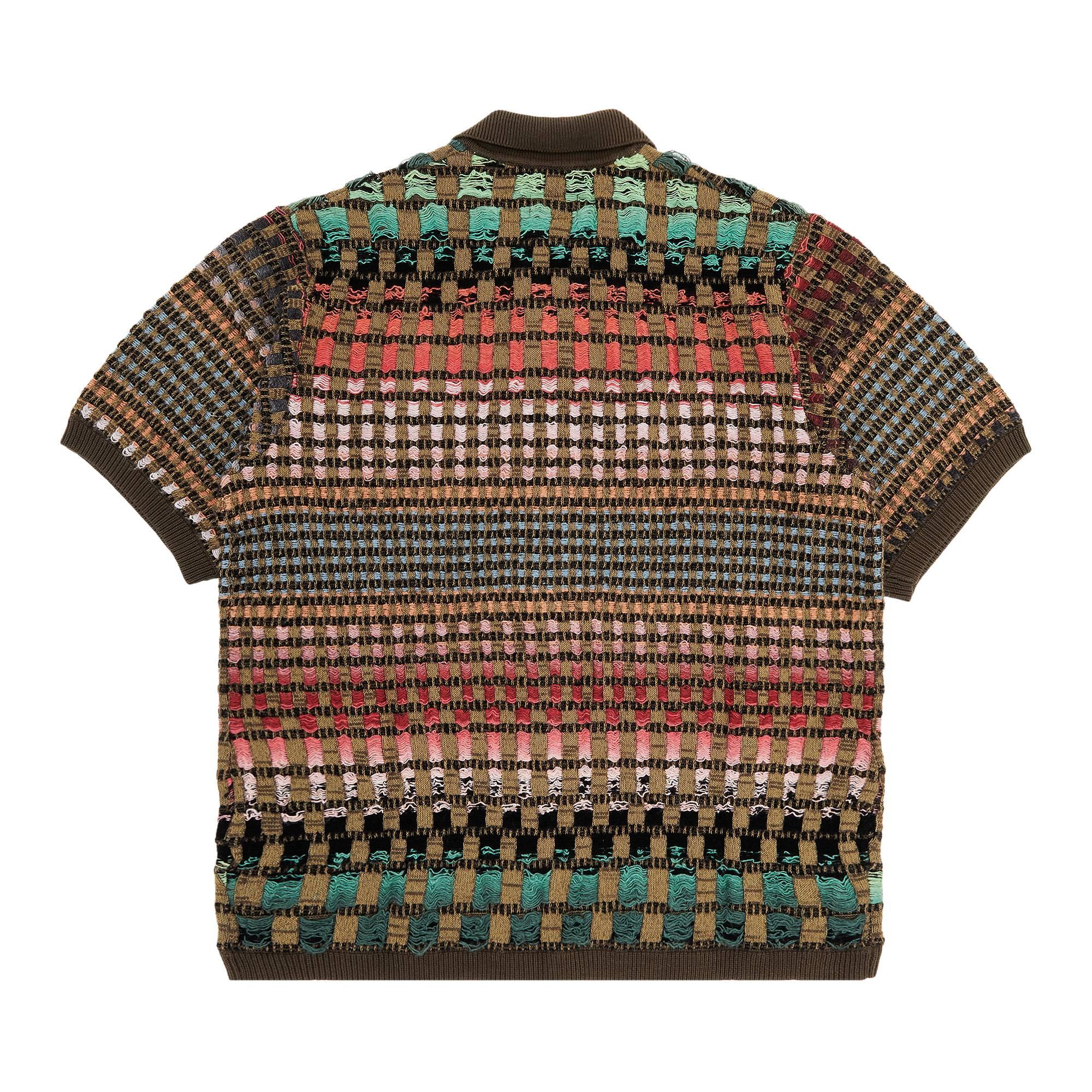 Supreme Gradient Grid Zip Up Polo 'brown' in Green for Men | Lyst