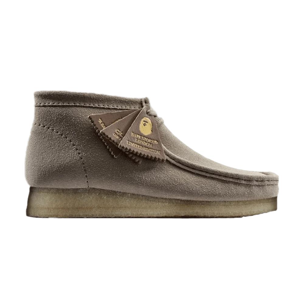 Clarks Bape X Wallabee Boot 'sand' in Gray for Men | Lyst