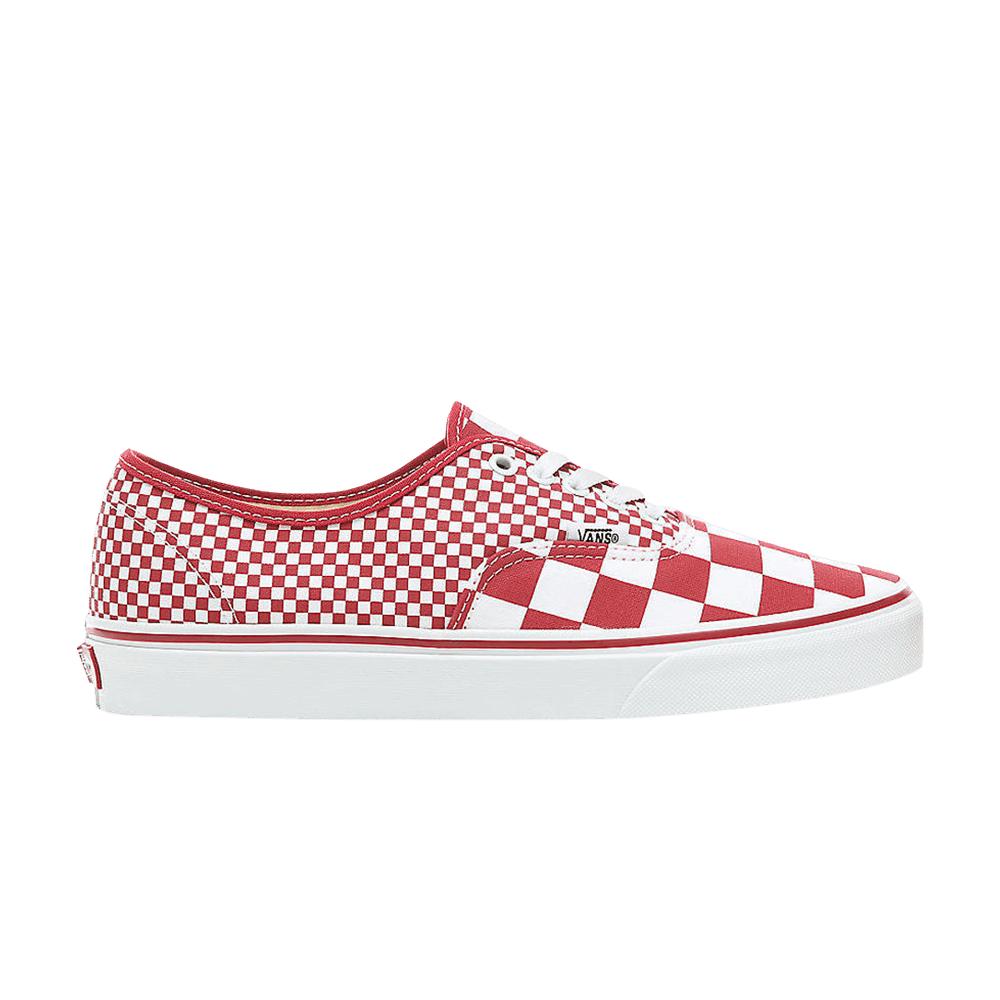 Vans Authentic 'mix Checker' in Red for Men | Lyst