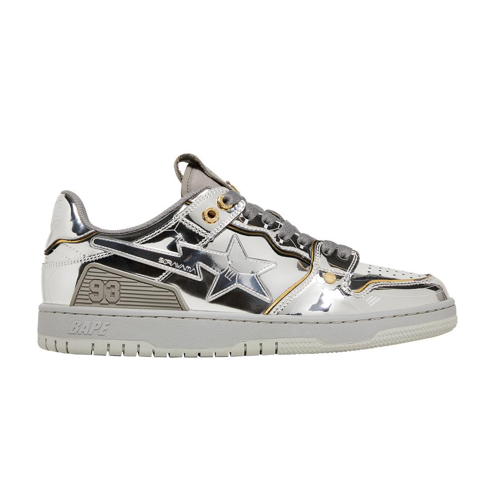 A Bathing Ape Hajime Sorayama X Sk8 Sta 'silver' in Gray for Men | Lyst