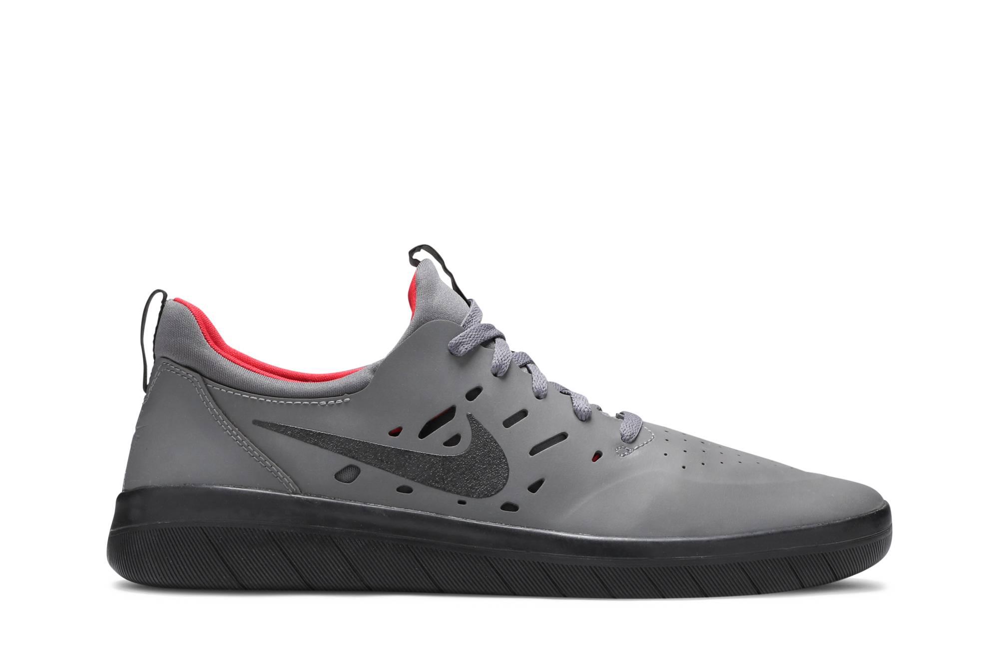 Nike Sb Nyjah Free Skate Shoe in Gray for Men | Lyst