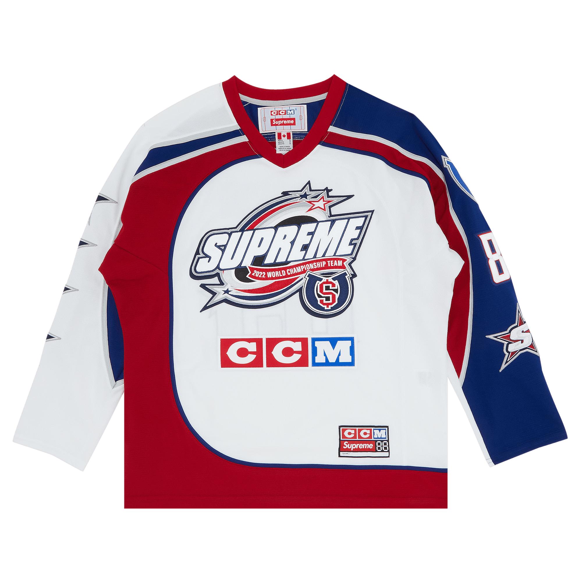Supreme X Ccm All Stars Hockey Jersey 'white' in Red for Men | Lyst