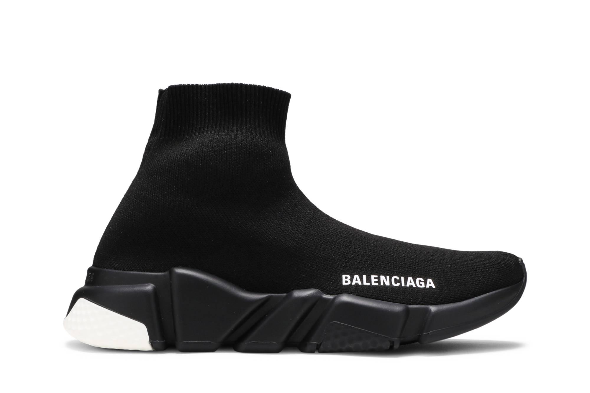Balenciaga Speed Sneaker 'black White' | Lyst